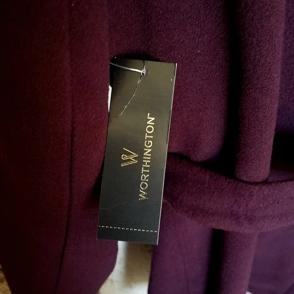 Elegant Purple Women's Coat - Picture 5 of 5